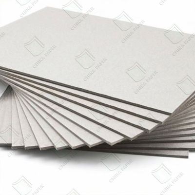 جودة 300-1000gsm ورق الكرتون الرمادي الرقيق السطح السلس صلابة عالية لصندوق التعبئة مصنع